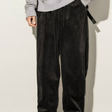 Joior Loose Fit Corduroy Pants, Men's Casual Stretch Sweatpants For Spring Summer