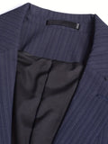 Joior Elegant One Button Blazer, Men's Semi-formal Flap Pocket Suit Jacket For Banquet Business