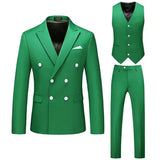 Joior S-6XL (Jacket+Pants+vest) Men Suits Double Breasted Latest Design  Double breasted Groom Wedding Tuxedos Best Costume Homme