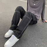 Joior Men Wide Leg Jeans Hip Hop Casual Men's Straight Baggy Denim Pants Streetwear Skateboard Pant Neutral Trousers Plus Size S-5XL