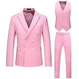 Joior S-6XL (Jacket+Pants+vest) Men Suits Double Breasted Latest Design  Double breasted Groom Wedding Tuxedos Best Costume Homme