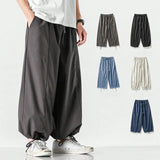 Streetwear Men Harem Pants Casual Sweatpants Mens Loose Fashion High Quality Jogging Pants Male Cotton Linen Trousers M-5XL