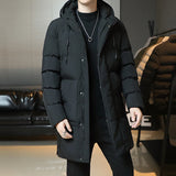 Joior WELL DRESSED MEN New Winter Fashion Youth Middle And Long Clothes Men'S Korean Version Popular Bread Down Cotton Thickened Warm Coat Boy