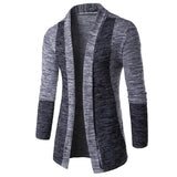 Joior New Retro Men's Sweater Men's Cardigan Stitching Contrast Color Long-sleeved Slim-fit Sweater Jacket Jaqueta Masculina Inverno