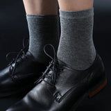 Joior High Quality Casual Men's Business Socks Summer Winter Cotton Socks Quick Drying Black White Long Sock Plus Size US7-14