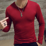 Joior 1pc Fashion Hot Sale Classic Long Sleeve T-Shirt For Men Fitness T Shirts Slim Fit Shirts Designer Solid Tees Tops