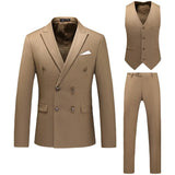 Joior S-6XL (Jacket+Pants+vest) Men Suits Double Breasted Latest Design  Double breasted Groom Wedding Tuxedos Best Costume Homme