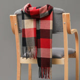 Joior 185*35cm Outdoor Plaid Winter Scarf Women Men Unisex Shalw Warm Wrap Muffler Muffler Fashion Cashmere Hijab Pashmina Tassels