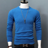 Joior 2024 Men Autumn Winter Fashion Long Sleeve O-Neck Casual Knit Sweater Male Solid Color All-match Cashmere Sweater Pullover