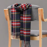 Joior 185*35cm Outdoor Plaid Winter Scarf Women Men Unisex Shalw Warm Wrap Muffler Muffler Fashion Cashmere Hijab Pashmina Tassels