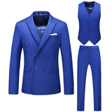 Joior S-6XL (Jacket+Pants+vest) Men Suits Double Breasted Latest Design  Double breasted Groom Wedding Tuxedos Best Costume Homme