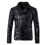 Joior High-end brand men zipper leather jacket Wolverine casual PU leather locomotive coat Logan bomber jacket slim coat size 5XL