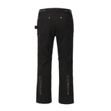 Joior Back Ankle Zipper Spliced Straight Flare Pants Mens High Street Washed Retro Loose Casual Jeans Hip Hop Denim Trousers