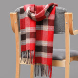 Joior 185*35cm Outdoor Plaid Winter Scarf Women Men Unisex Shalw Warm Wrap Muffler Muffler Fashion Cashmere Hijab Pashmina Tassels