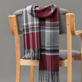 Joior 185*35cm Outdoor Plaid Winter Scarf Women Men Unisex Shalw Warm Wrap Muffler Muffler Fashion Cashmere Hijab Pashmina Tassels