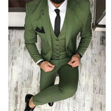 Joior Latest Coat Pant Designs Green Men Suit Slim Fit 3 Piece Tuxedo Groom Style Suits Custom Prom Party Blazer Terno