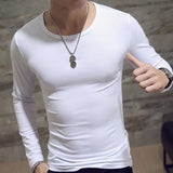 Joior 1pc Fashion Hot Sale Classic Long Sleeve T-Shirt For Men Fitness T Shirts Slim Fit Shirts Designer Solid Tees Tops