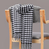 Joior 185*35cm Outdoor Plaid Winter Scarf Women Men Unisex Shalw Warm Wrap Muffler Muffler Fashion Cashmere Hijab Pashmina Tassels