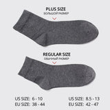 Joior High Quality Casual Men's Business Socks Summer Winter Cotton Socks Quick Drying Black White Long Sock Plus Size US7-14