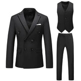 Joior S-6XL (Jacket+Pants+vest) Men Suits Double Breasted Latest Design  Double breasted Groom Wedding Tuxedos Best Costume Homme