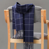 Joior 185*35cm Outdoor Plaid Winter Scarf Women Men Unisex Shalw Warm Wrap Muffler Muffler Fashion Cashmere Hijab Pashmina Tassels