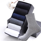 Joior High Quality Casual Men's Business Socks Summer Winter Cotton Socks Quick Drying Black White Long Sock Plus Size US7-14