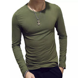 Joior 1pc Fashion Hot Sale Classic Long Sleeve T-Shirt For Men Fitness T Shirts Slim Fit Shirts Designer Solid Tees Tops