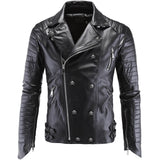 Joior High-end brand men zipper leather jacket Wolverine casual PU leather locomotive coat Logan bomber jacket slim coat size 5XL