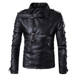 Joior High-end brand men zipper leather jacket Wolverine casual PU leather locomotive coat Logan bomber jacket slim coat size 5XL