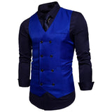 Joior Dress Vests For Men Casual Slim Fit Mens Suit Vest Double breasted Waistcoat Gilet Homme Formal Business Jacket XXL