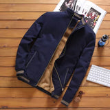 Joior Autumn Mens Bomber Jackets Casual Male Outwear Fleece Thick Warm Windbreaker Jacket Mens Military Baseball Coats Clothing