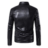 Joior High-end brand men zipper leather jacket Wolverine casual PU leather locomotive coat Logan bomber jacket slim coat size 5XL