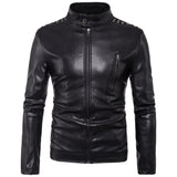 Joior High-end brand men zipper leather jacket Wolverine casual PU leather locomotive coat Logan bomber jacket slim coat size 5XL