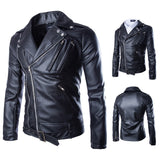 Joior High-end brand men zipper leather jacket Wolverine casual PU leather locomotive coat Logan bomber jacket slim coat size 5XL