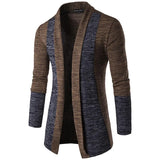 Joior Autumn Men's Sweaters Coat British Retro Stitching Cardigan Men Sweater Jacket Slim Fashion Casual Coat