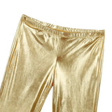 Joior Men Shiny Metallic Disco Pants Bell Bottom Flared Long Pants Dude Costume Trousers Men's Flare Pants Flared Bell Pants