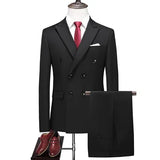 Joior S-6XL (Jacket+Pants+vest) Men Suits Double Breasted Latest Design  Double breasted Groom Wedding Tuxedos Best Costume Homme