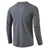 Joior Classic Waffle Henley Tshirt Men Brand New Crew Neck Long Sleeve Slim Fit Tee Shirt Homme Casual Heavy Weight T Shirts Male