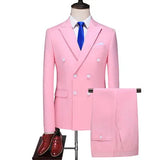 Joior S-6XL (Jacket+Pants+vest) Men Suits Double Breasted Latest Design  Double breasted Groom Wedding Tuxedos Best Costume Homme