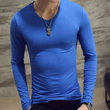 Joior 1pc Fashion Hot Sale Classic Long Sleeve T-Shirt For Men Fitness T Shirts Slim Fit Shirts Designer Solid Tees Tops