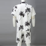 Joior 1 set Summer Hawaii Trend Print Sets Men Hawaii Shorts Shirt Clothing Set Casual Palm Tree Floral Shirt Beach Short Sleeve Suit