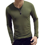 Joior 1pc Fashion Hot Sale Classic Long Sleeve T-Shirt For Men Fitness T Shirts Slim Fit Shirts Designer Solid Tees Tops