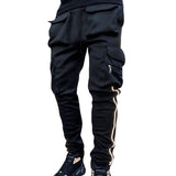 Joior Summer Cargo Casual Pants Men's Hip Pop Joggers Reflective Multi-Pocket Trackpants Men's Running Jogging Pants Sports Trousers