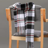 Joior 185*35cm Outdoor Plaid Winter Scarf Women Men Unisex Shalw Warm Wrap Muffler Muffler Fashion Cashmere Hijab Pashmina Tassels