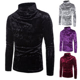 Men's Sweater O-Neck Striped Slim Fit Velvet Mens Sweaters Pullovers Pullover Men Pull Homme