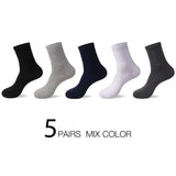 Joior High Quality Casual Men's Business Socks Summer Winter Cotton Socks Quick Drying Black White Long Sock Plus Size US7-14