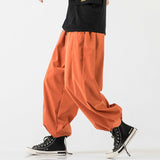 Joior New Design Drawstring Harem Pants Men’s Baggy Jogging Pants Japanese Men Crotch Wide Leg Pants Male Casual Loose Trousers