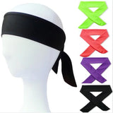 Cotton Tie Back Headbands Stretch Sports Sweatbands Hair Band Moisture Wicking Workout Bandanas Running Men Women Bands