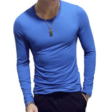 Joior 1pc Fashion Hot Sale Classic Long Sleeve T-Shirt For Men Fitness T Shirts Slim Fit Shirts Designer Solid Tees Tops