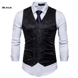 Joior Men's Red Paisley Double Breasted Dress Vest Brand New Slim Fit Formal Business Sleeveless Waistcoat Men Chaleco Hombre 2XL